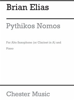 Brian Elias: Pythikos Nomos For Alto Sax And Piano Alto Saxophone, Piano Accompaniment Instrumental Work