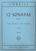 12 sonatas op.5 vol.1 (nos.1-6) for violin and piano