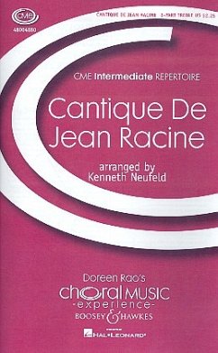 Cantique de Jean Racine for 3 part treble chorus and piano score