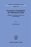 Korporative Freigebigkeit der Öffentlichen Hand