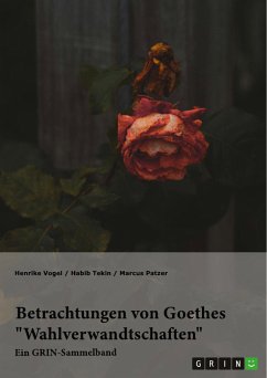 Betrachtungen von Goethes "Wahlverwandtschaften". Intertextualität und Todesmotiv (eBook, PDF)