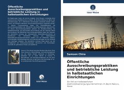 Cover Öffentliche Ausschreibungspraktiken und betriebliche Leistung in halbstaatlichen Einrichtungen