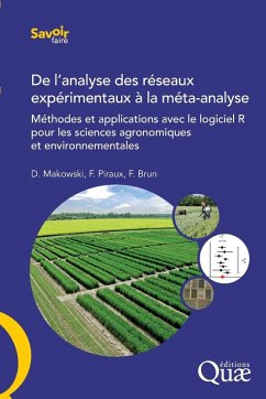 Cover De l'analyse des réseaux expérimentaux à la méta-analyse