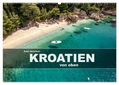 Kroatien von oben (Wandkalender 2025 DIN A2 quer), CALVENDO Monatskalender