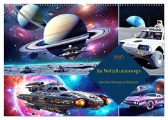 Im Weltall unterwegs - Verrückte Fahrzeuge im Universum (Wandkalender 2025 DIN A2 quer), CALVENDO Monatskalender