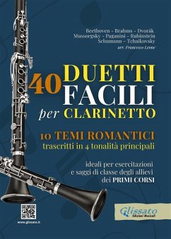 Cover 40 Duetti Facili per Clarinetto, ideali per esercitazioni e saggi di classe degli allievi dei primi corsi (eBook, ePUB)