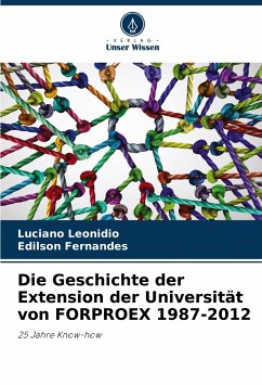 Die Geschichte der Extension der Universität von FORPROEX 1987-2012 - Leonidio, Luciano;Fernandes, Edílson