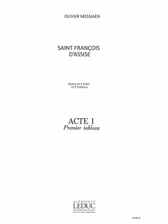 Saint Francois d'Assise - acte 1 tableau 1 partition