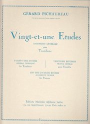 Cover 21 etudes pour trombone