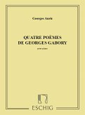 4 Poemes De Gabory Chant-Piano Vocal and Piano Partitur