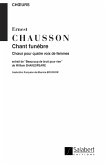 Chant Funebre op.28 pour choeur de femmes partition