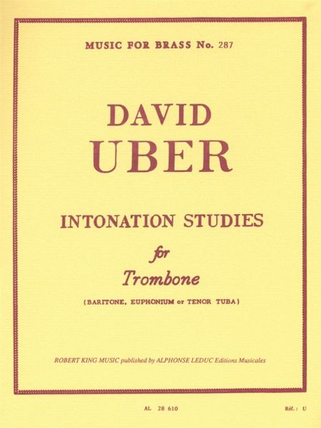 UBER INTONATION STUDIES TROMBONE MFB287 UBER INTONATION STUDIES TROMBONE MFB287