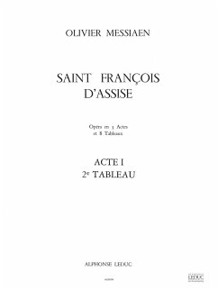 Saint Francois d'Assise - acte 1 tableau 2 partition