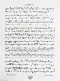 DIVERS/BACH J.S FANTASIA (DO MINEUR) CLAVIER POSTER (CALLIGRAPHIE MUSICALE )