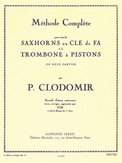 Cover CLODOMIR METHODE COMPLETE SAXHORN CLE DE FA TROMBONE A PISTONS