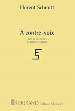 Schmitt A Contre Voix N 2 Si Mes Poches 4 Vx Mixtes A Choir