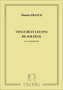 Cover 28 lecons de solfčge sans accompagnement