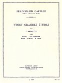 20 GRANDES ETUDES POUR CLARINETTE D'APRES SIVORI, CHARPENTIER, RODE FIORILLO, M. VIEUX