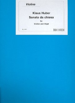 Cover Sonata da chiesa für Violine und Orgel