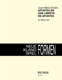 Cover Apuntes en una libreta de apuntes für Gitarre