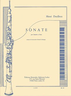 Cover Sonate pour hautbois et piano