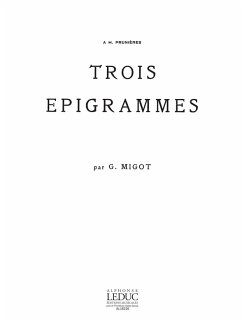 Cover MIGOT 3 EPIGRAMMES PIANO