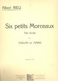 6 petits morceaux trčs faciles pour violon et piano