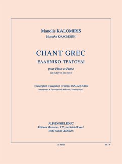 Cover Chant Grec pour flute et piano Tsalahouris, F., arr.
