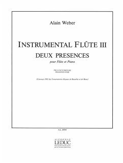 Cover WEBER A. INSTRUMENTAL FLUTE III 2 PRESENCES/FLUTE ET PIANO