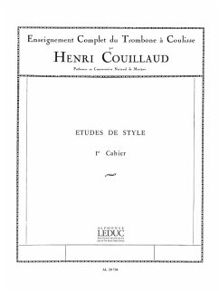 Cover Etudes de Style vol.1 pour trombone