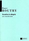 R. Boutry Sonatina In Allegria Pour Clarinette Seule Clarinet