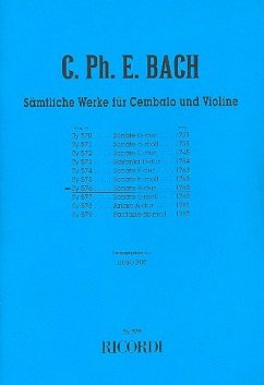 Cover Sonate B-Dur für Violine und Cembalo