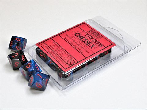 GeminiŽ Black-Starlight/red Set of Ten d10s