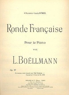 Ronde francaise op.37 pour le piano