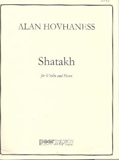 Cover Shatakh for violin and piano