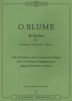 Cover 36 Etüden Band 3 für Trompete
