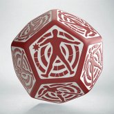 D12 Hit Location Red & white die D12 Hit Location Red & white die