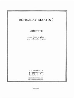 Cover Ariette pour violon et piano