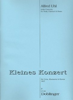 Cover Kleines Konzert für Viola, Klarinette und Klavier