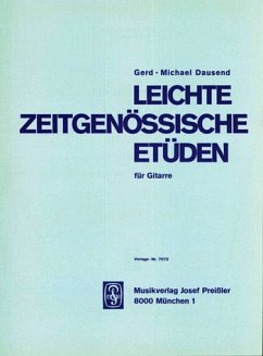 Cover LEICHTE ZEITGENOESSISCHE ETUEDEN FUER GITARRE
