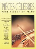 PIECES CELEBRES VOL.1 (FACILE) POUR VIOLON ET PIANO CATHERINE, GEORGES, ED.