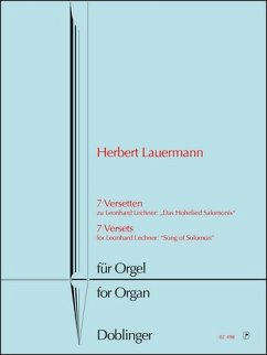 Cover 7 Versetten zu Leonhard Lechners Das Hohelied Salomonis für Orgel