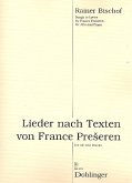 Lieder nach Texten von France Preseren für Alt und Klavier