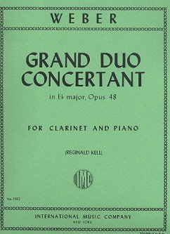 Cover Grand Duo Concertant e flat major op.48 for clarinet and piano