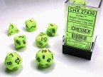 VortexŽ Polyhedral Bright Green/black 7-Die Set