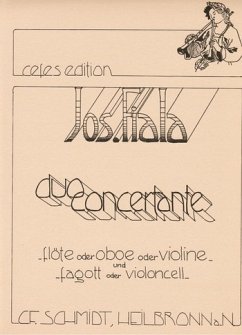 Cover Duo concertant für Flöte (Oboe/Violine) und Fagott (Violoncello) Stimmen