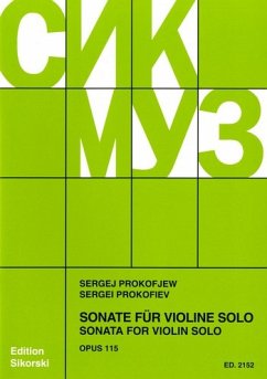 Cover Sonate op.115 für Violine solo