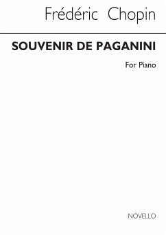 Cover Souvenir de Paganini for piano