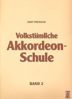 Cover Volkstümliche Akkordeon-Schule Band 2 für Piano-Akkordeon ab 8 Bässe