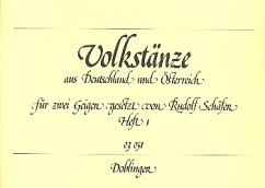 Cover Volkstänze aus Deutschland und Österreich Band 1 für 2 Violinen Spielpartitur